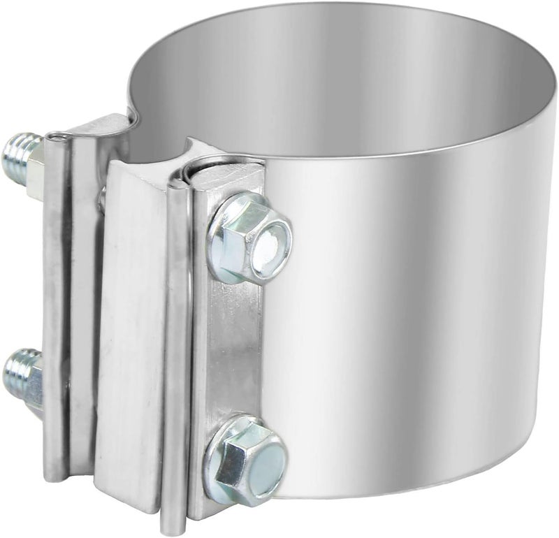DOCAS 3.5 Inch 3.5" Butt Joint Exhaust Band Clamp Sleeve Stainless Steel 1pc - Image 4